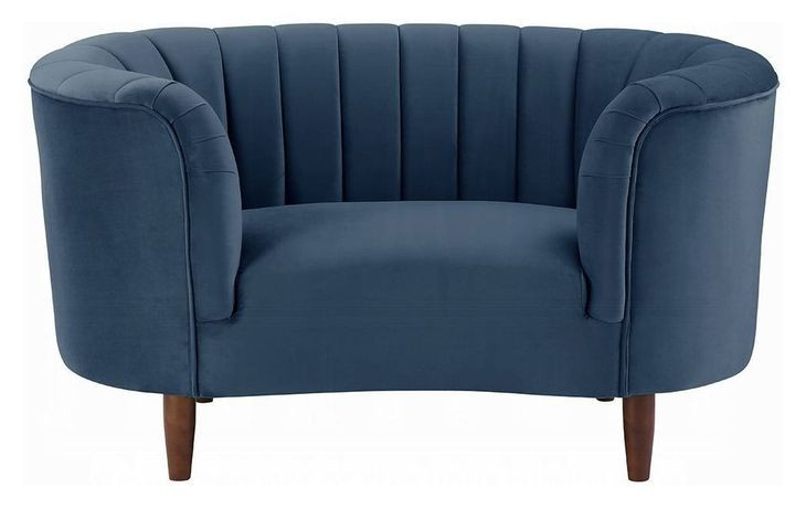 Millephri Blue Upholstered Accent Chair