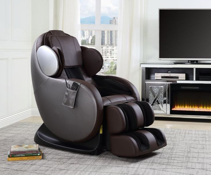 Pacari Chocolate Upholstered Massage Chair