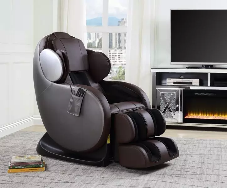 Pacari Chocolate Upholstered Massage Chair