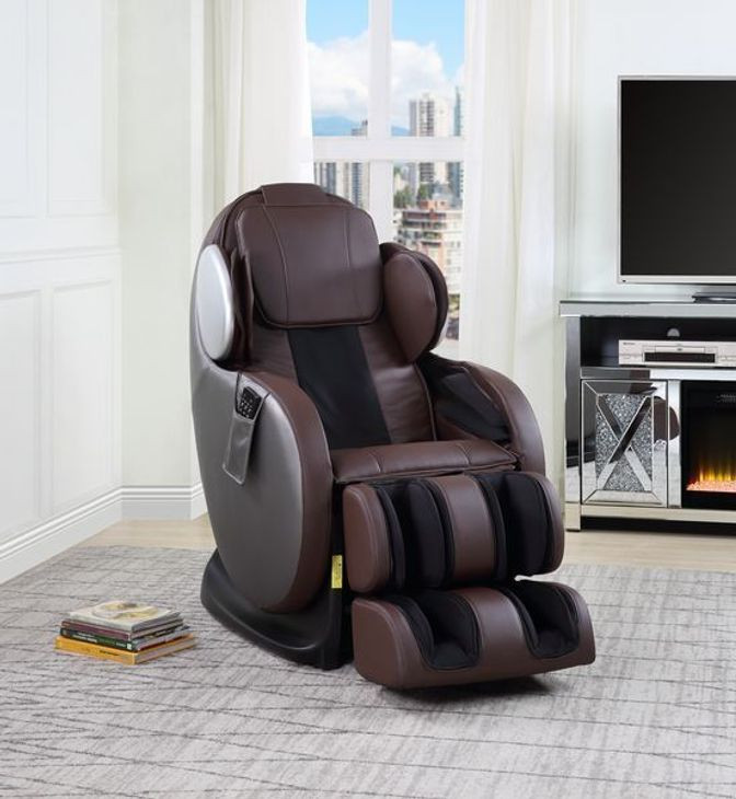 Pacari Chocolate Upholstered Massage Chair