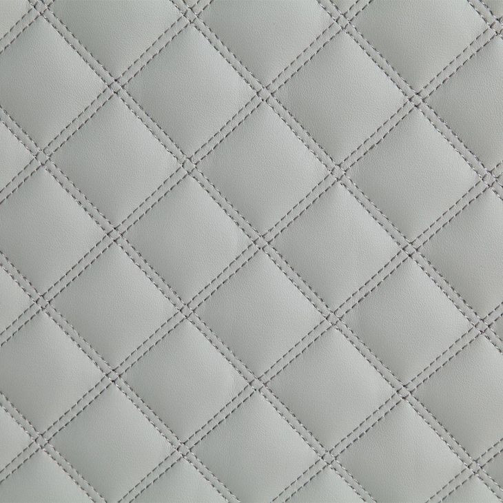 Katia Light Gray 61" Loveseat with Pillow and Nailhead Trim