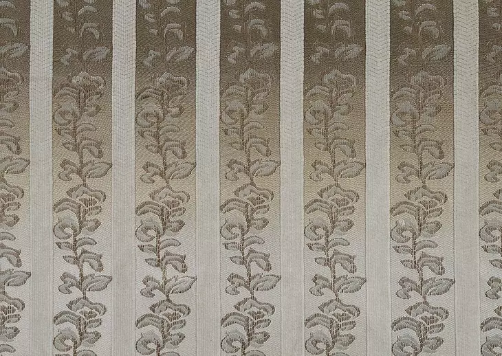 Sorina Beige and Antique Gold 77" Loveseat with Pillows and Nailhead Trim