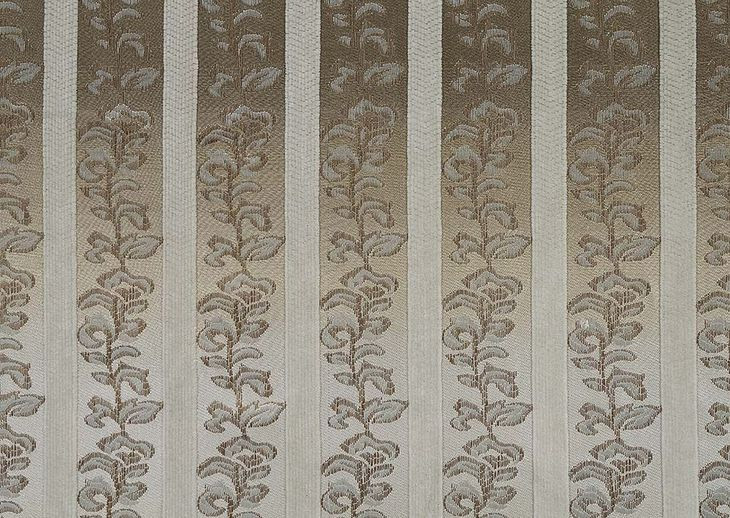 Sorina Beige and Antique Gold Lounge Chair with Pillows and Nailhead Trim