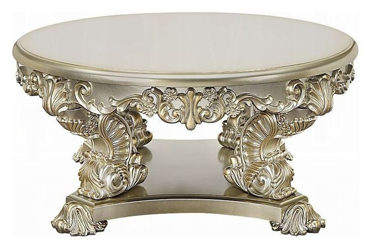 Sorina Antique Gold Round Cocktail Table