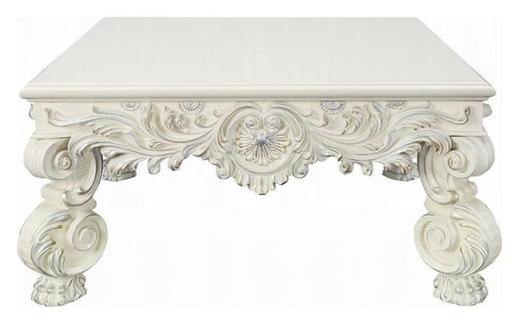 Adara Antique White Square Cocktail Table