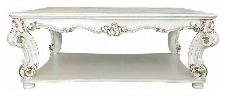 Vendome Antique Pearl Rectangular Cocktail Table