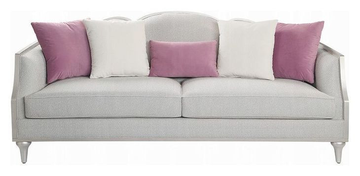 Kasa Beige 90" Sofa with Pillows