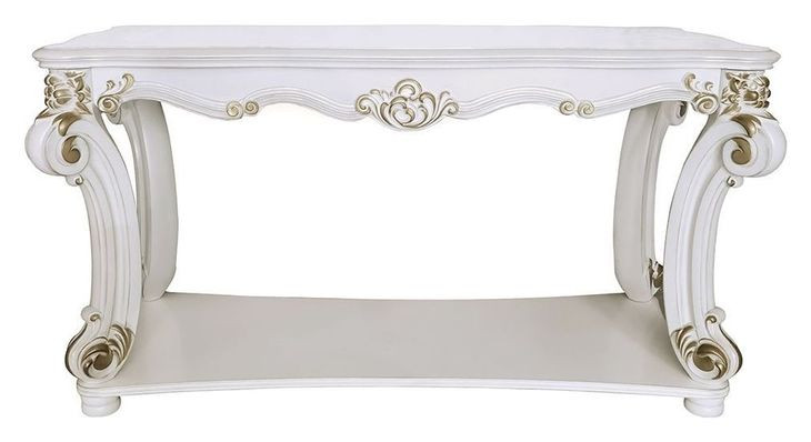 Vendome Antique Pearl Rectangular Sofa Table