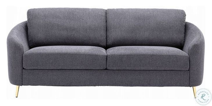 Yuina Gray Linen 80" Sofa
