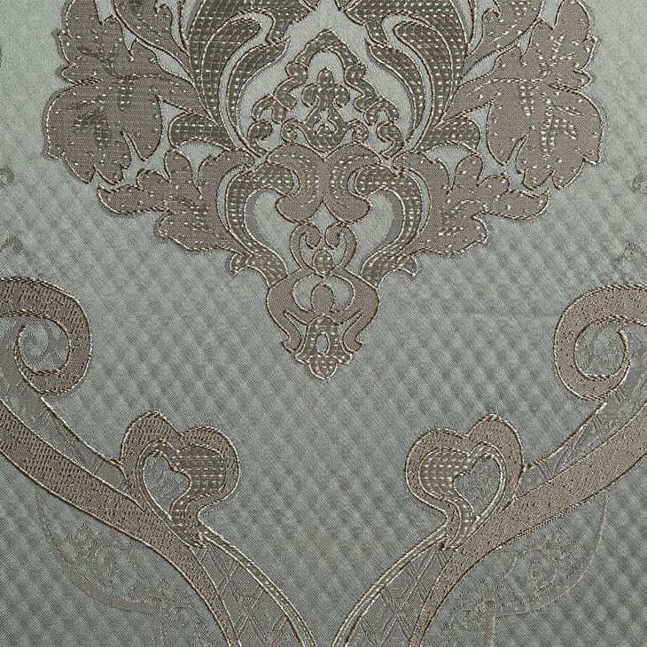 Miliani Gray Upholstered Lounge Chair with Pillow and Nailhead Trim