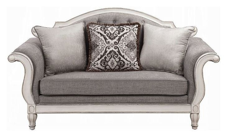 Florian Gray 71" Loveseat with Pillow
