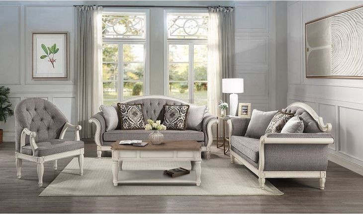 Florian Gray 71" Loveseat with Pillow