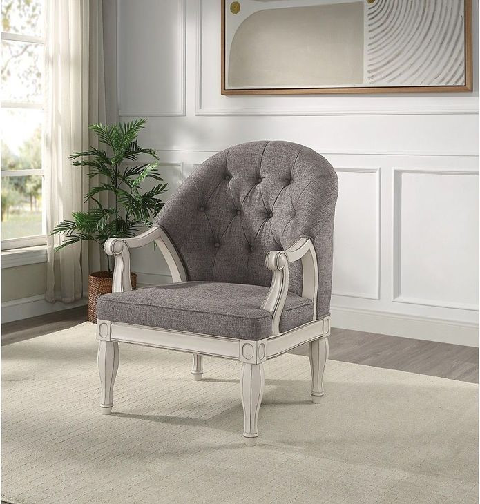 Florian Gray Upholstered Accent Chair
