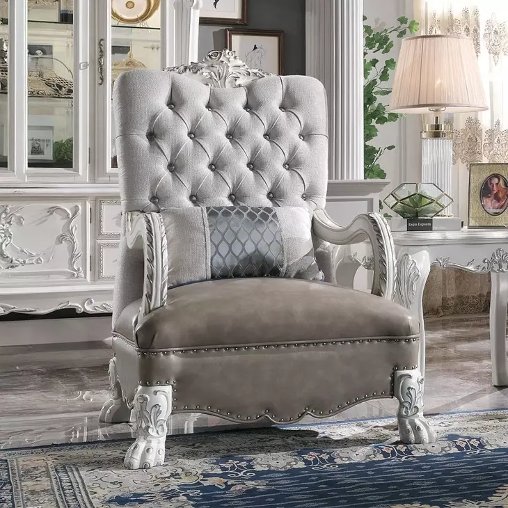 Dresden Beige Living Room Set with Nailhead Trim