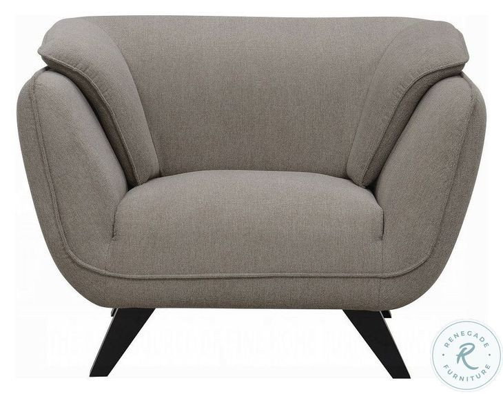 Nayeli Brown Linen Chair