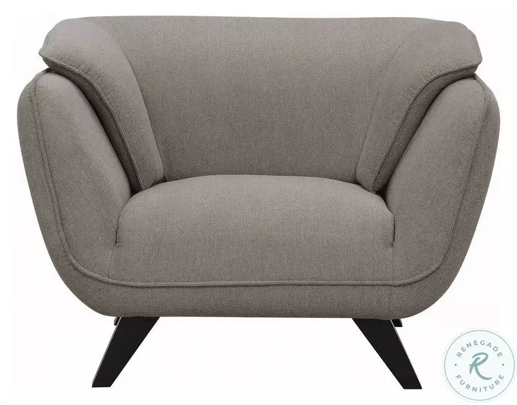 Nayeli Brown Linen Chair