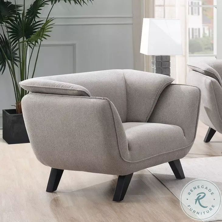 Nayeli Brown Linen Chair