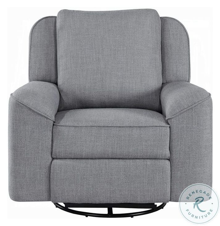 Destiny Gray Linen Glider Swivel Recliner