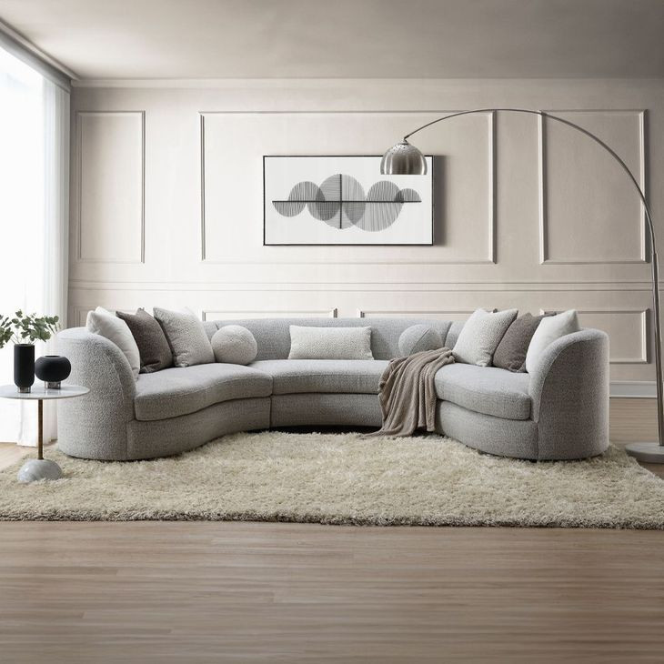 Ivria Gray Modular Sectional with Pillows