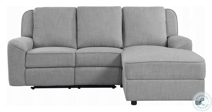 Destiny Gray Linen Reclining Sectional
