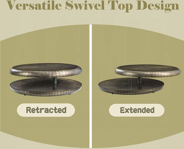 Brancaster Bronze Round Coffee Table