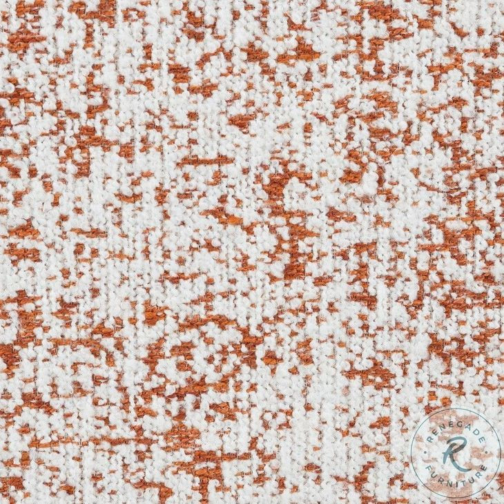 Sahara Pattern Boucle Round Ottoman