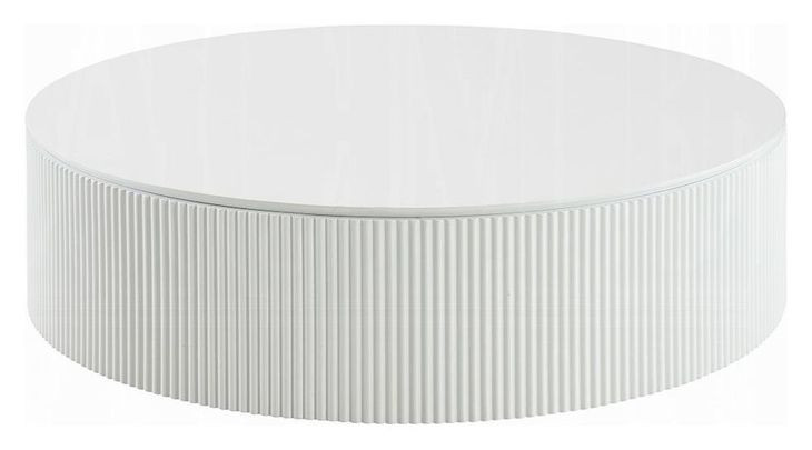 Dyllan White Round Cocktail Table