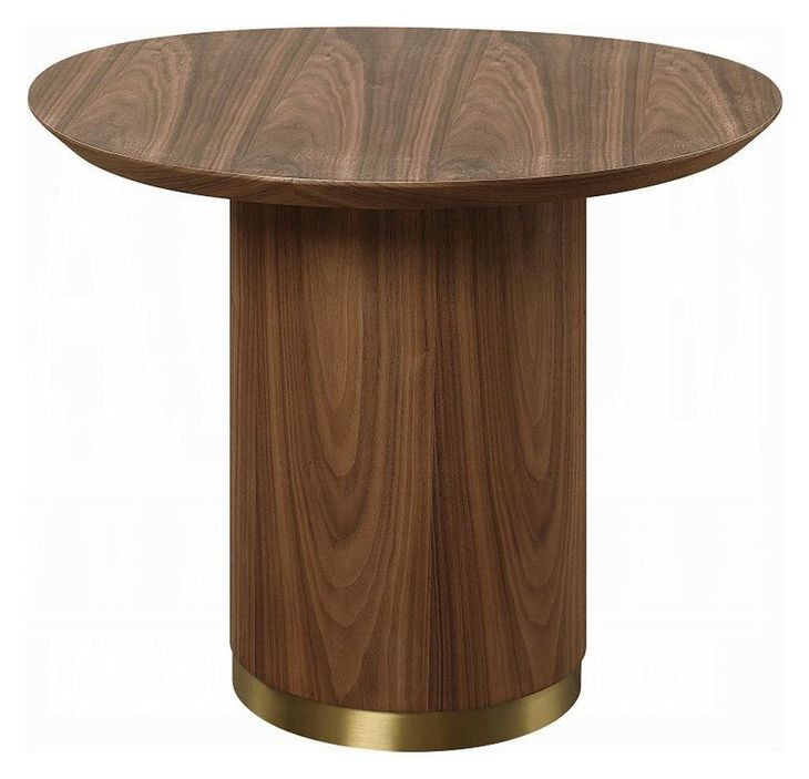 Willene Walnut Oval End Table