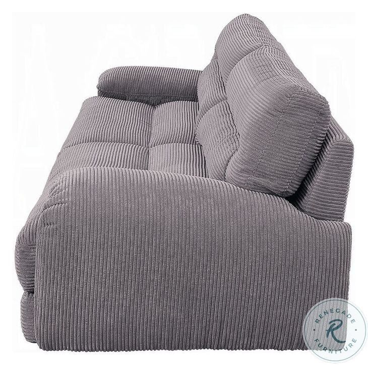Cadenza Gray Corduroy Living Room Set