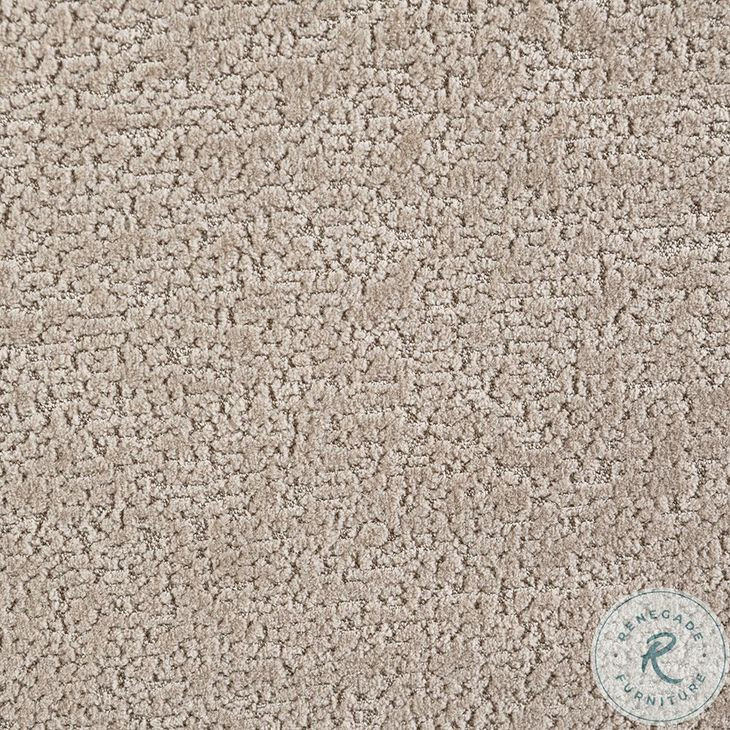 Keith Beige Chenille 57" Loveseat with 2 Pillows
