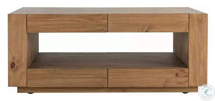 Harlan Oak Rectangular Coffee Table