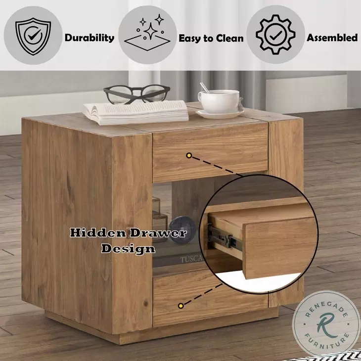 Harlan Oak Rectangular Rectangular End Table