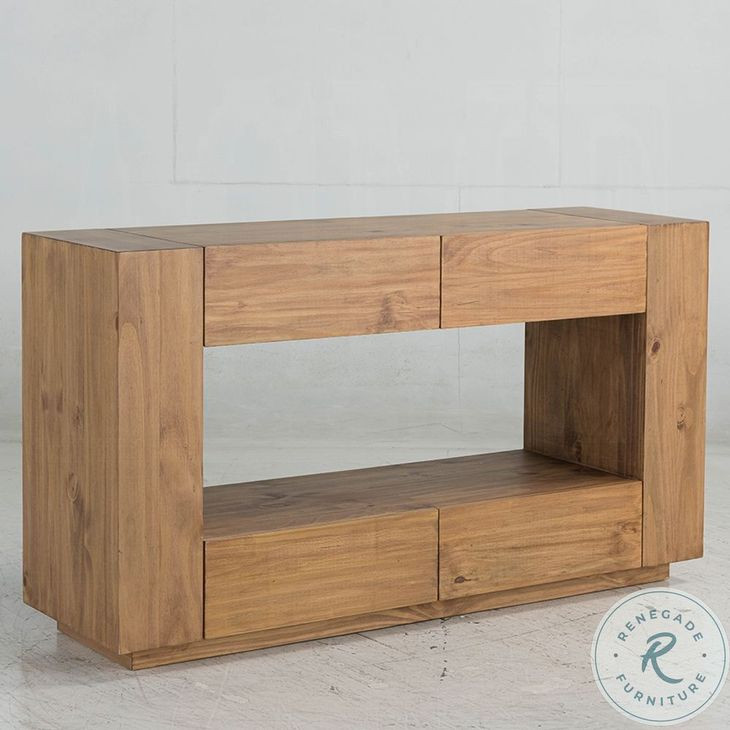 Harlan Oak Sofa Rectangular Table