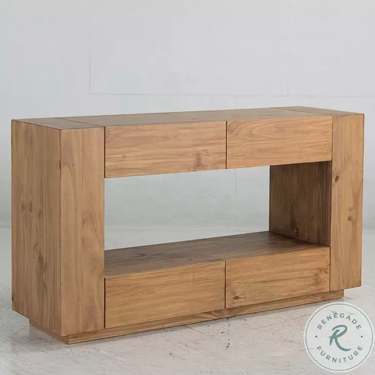 Harlan Oak Sofa Rectangular Table