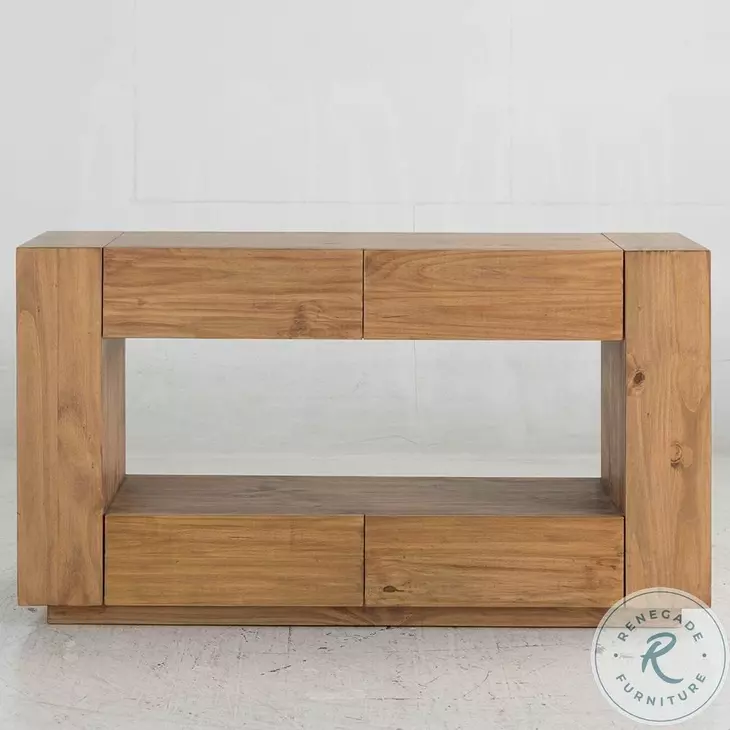 Harlan Oak Sofa Rectangular Table