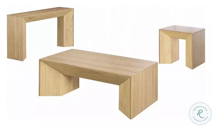 Harold Natural Oak Square End Table