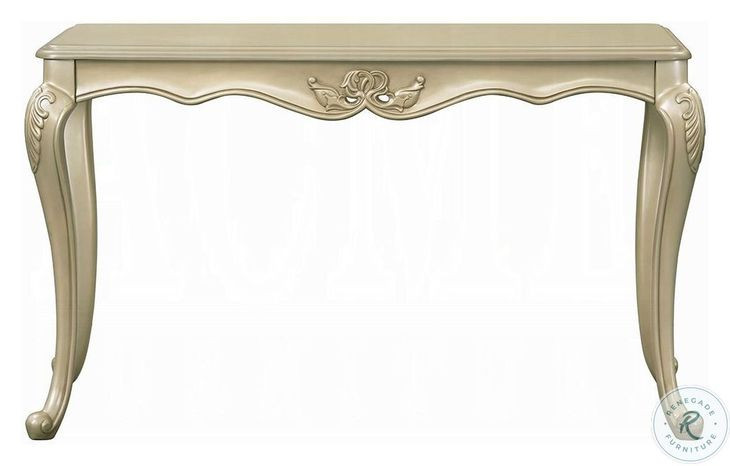 Libertee Champagne Rectangular Sofa Table
