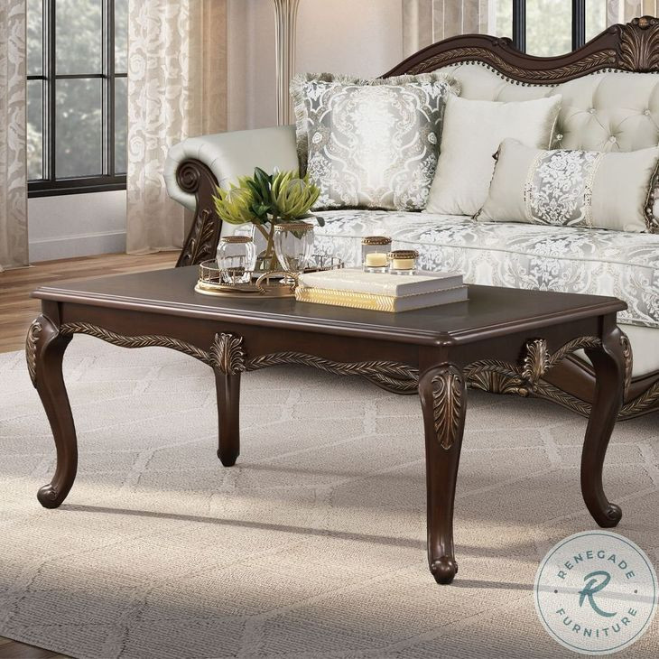 Pierce Cherry Rectangular Coffee Table