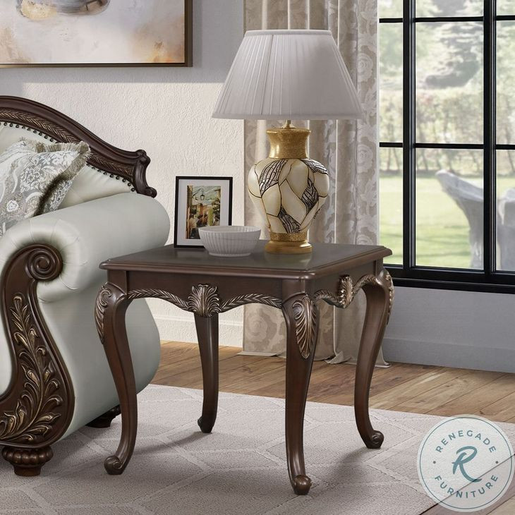 Pierce Cherry Rectangular End Table