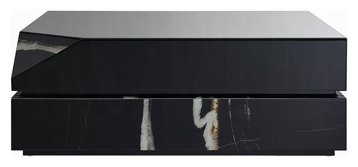 Drisana Black Rectangular Glass Top Cocktail Table