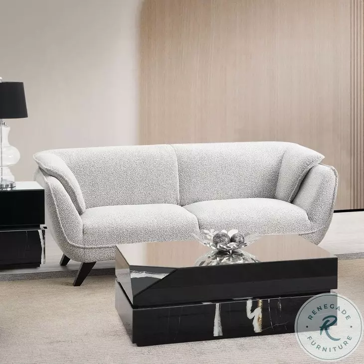 Nayeli Light Gray Boucle 86" Sofa