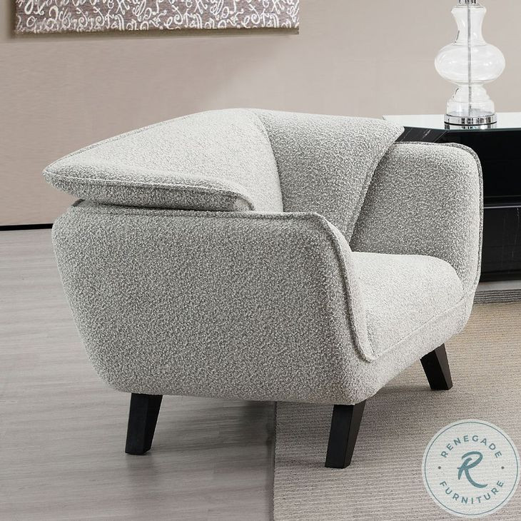 Nayeli Light Gray Boucle Chair