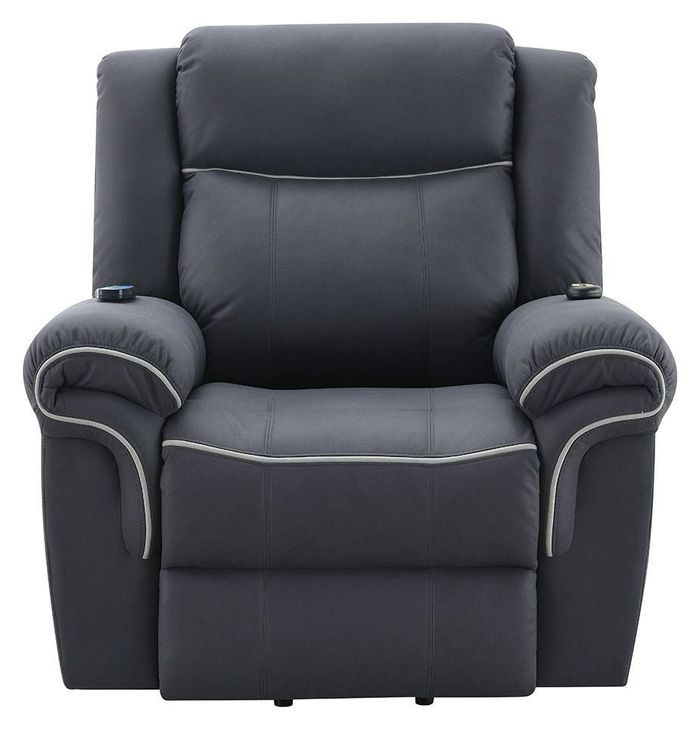 Domana Dark Blue Power Lift Recliner with Heating and Massage
