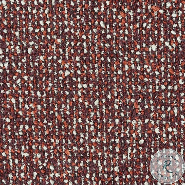 Mardi Maroon Tweed 109" Sofa with 3 Pillows