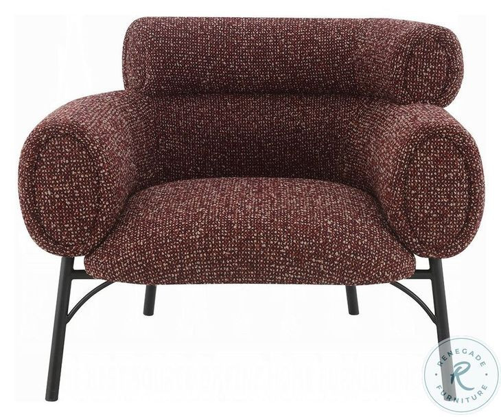 Mardi Maroon Tweed Chair