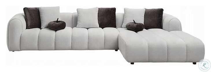 Manilla Ivory White Linen Sofa Sectional