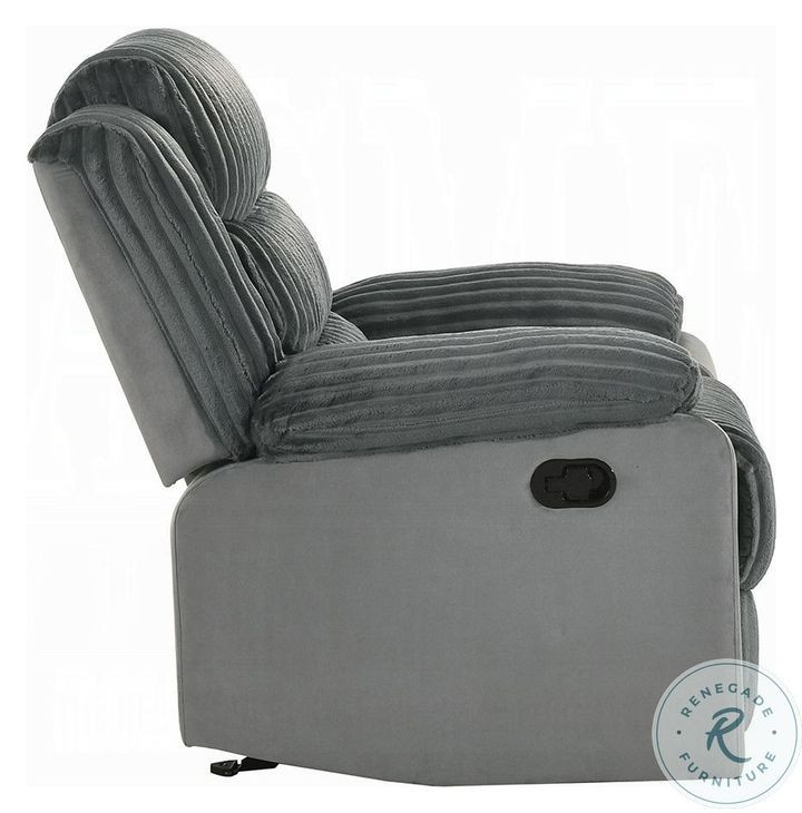 Lesley Gray Corduroy and Velvet Reclining Living Room Set