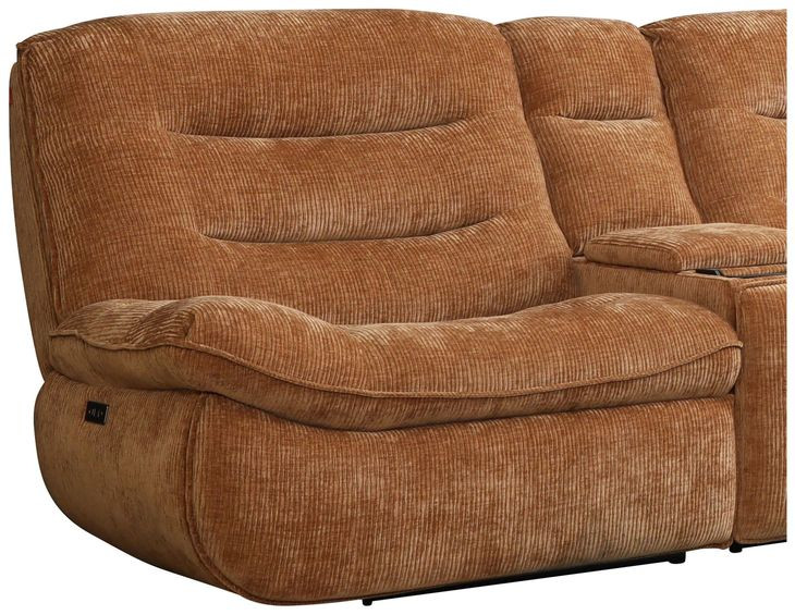 Emmy Orange Modular Zero Gravity Power Reclining Sectional with USB Charging