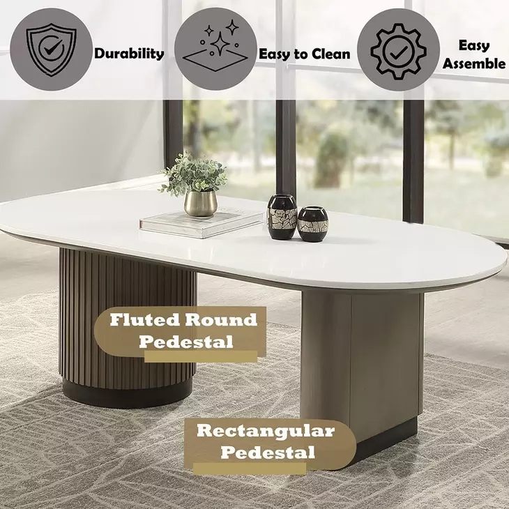 Clayten Light Oak Rectangular Cocktail Table