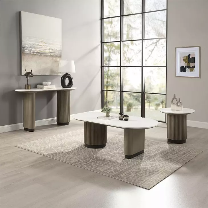 Clayten Light Oak Occassional Table Set